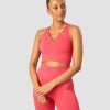 Damer ICIW Seamless Traeningstoj | Ribbed Define Seamless Tank Top Coral Red