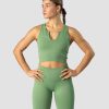 Damer ICIW Seamless Traeningstoj | Ribbed Define Seamless Tank Top Light Green