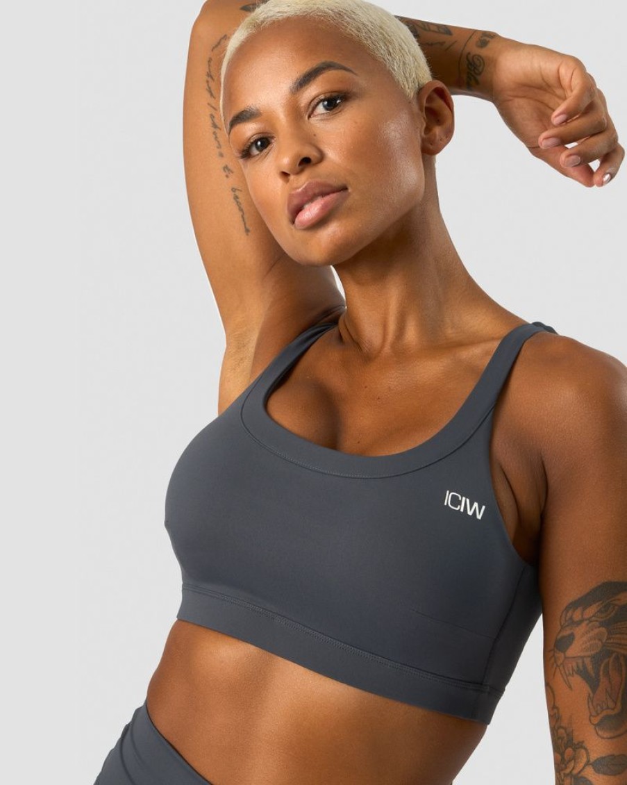 Damer ICIW Sports-Bh'Er | Nimble Sports Bra Anthracite