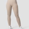 Damer ICIW Tights & Leggings | Define Seamless Logo Tights Wmn Sand/White