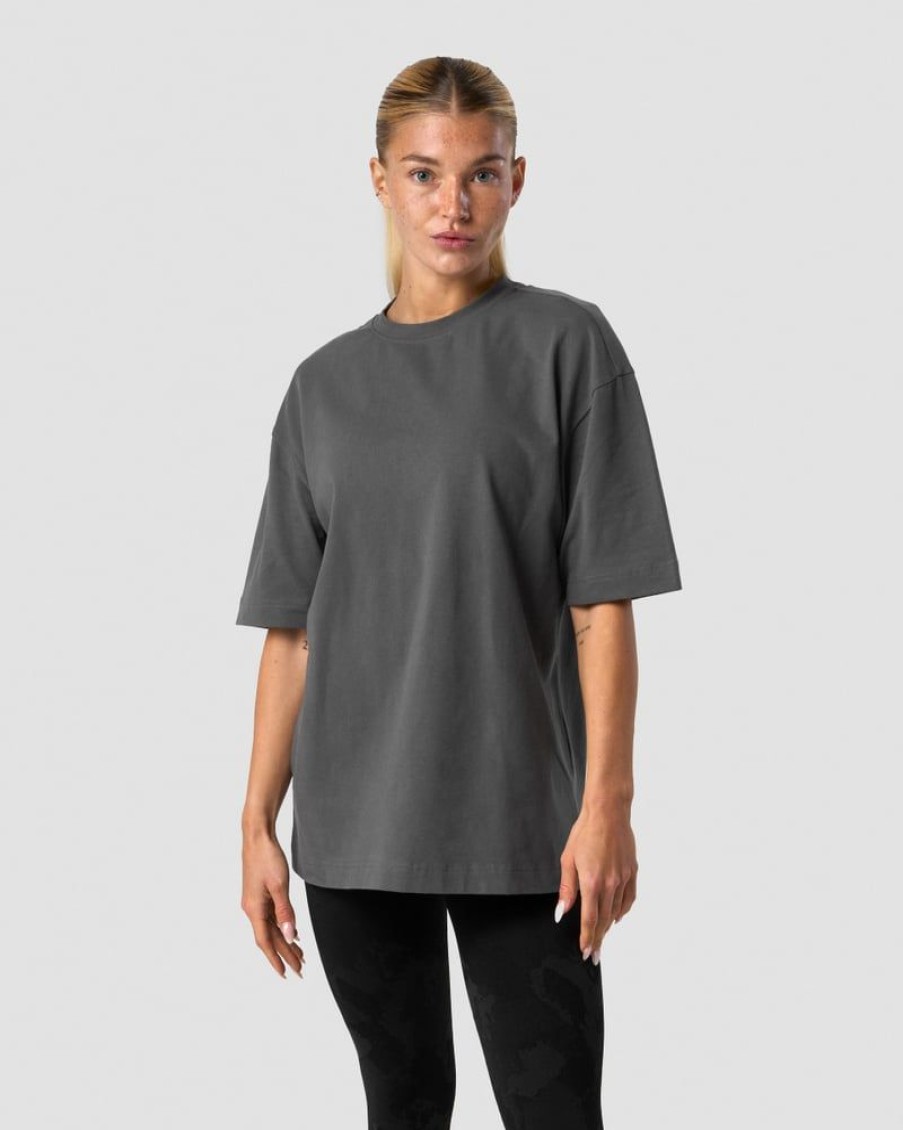 Damer ICIW T-Shirts | Everyday Cotton T-Shirt Dark Grey