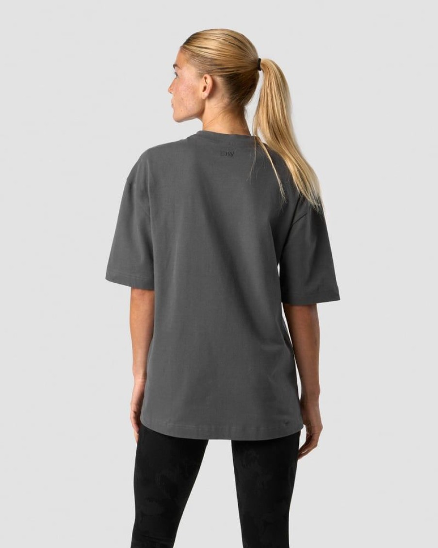 Damer ICIW T-Shirts | Everyday Cotton T-Shirt Dark Grey