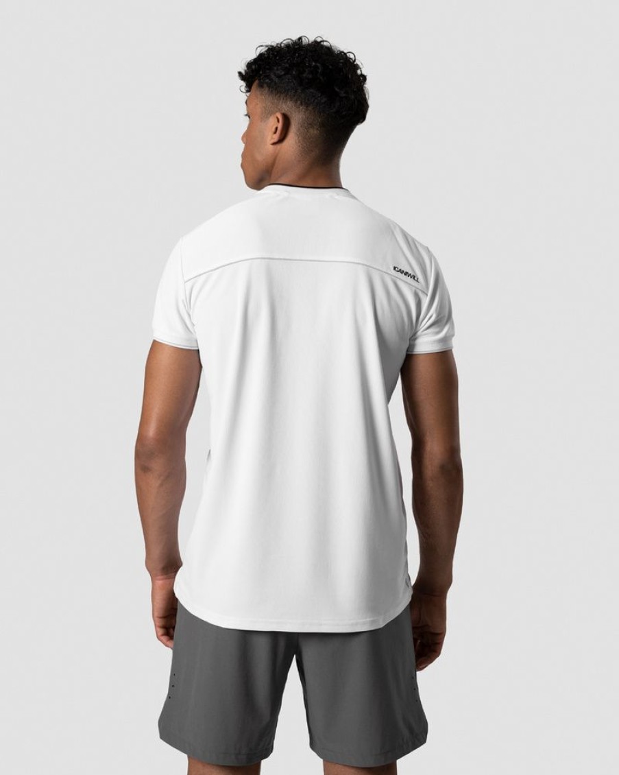 Herrer ICIW T-Shirts | Training Stripe Polo White Men