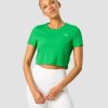 Damer ICIW T-Shirts | Training Cropped T-Shirt Bright Green