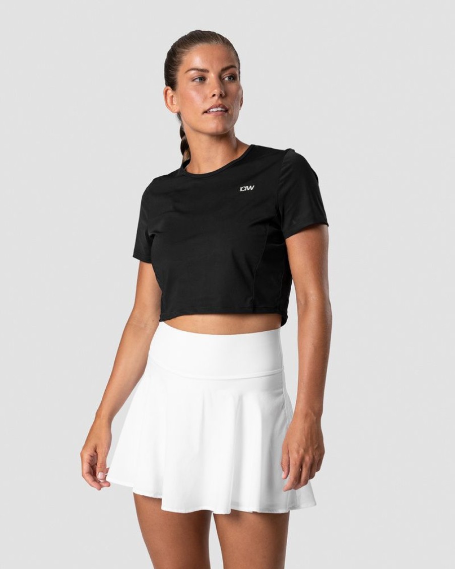 Damer ICIW T-Shirts | Training Cropped T-Shirt Black