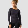 Damer ICIW Seamless Traeningstoj | Everyday Seamless Ls Dk Graphite