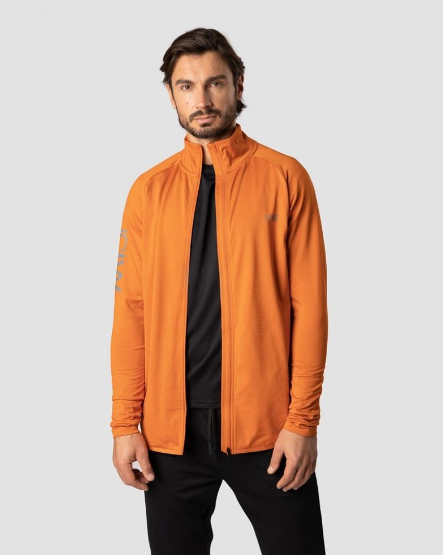 Herrer ICIW Langaermede Trojer | Ultimate Training Zipper Burnt Orange