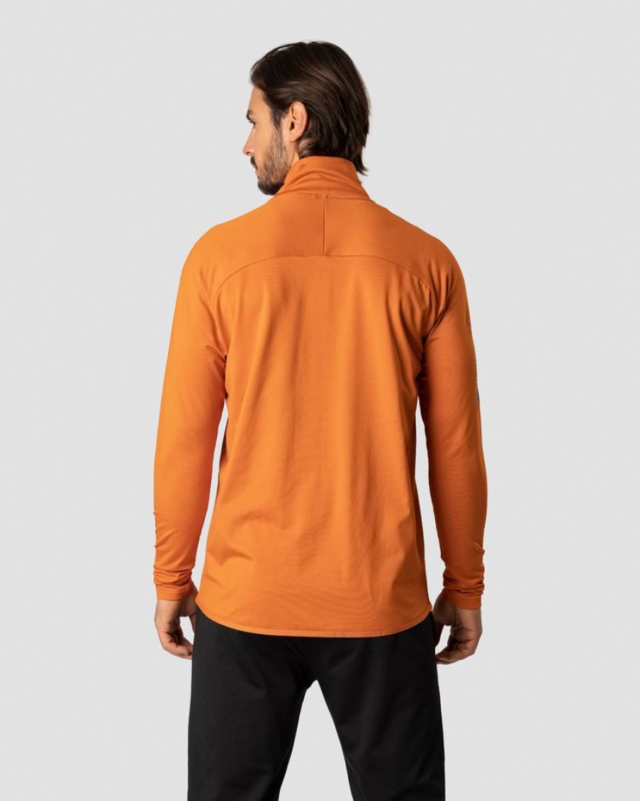 Herrer ICIW Langaermede Trojer | Ultimate Training Zipper Burnt Orange