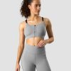 Damer ICIW Sports-Bh'Er | Ultimate Training Zipper Sports Bra Grey