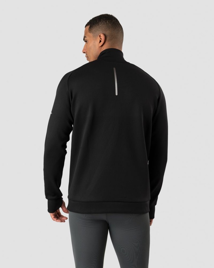 Herrer ICIW Langaermede Trojer | Mercury 1/4 Zip Crewneck Black