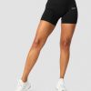 Damer ICIW Seamless Traeningstoj | Ribbed Define Seamless Pocket Shorts Black