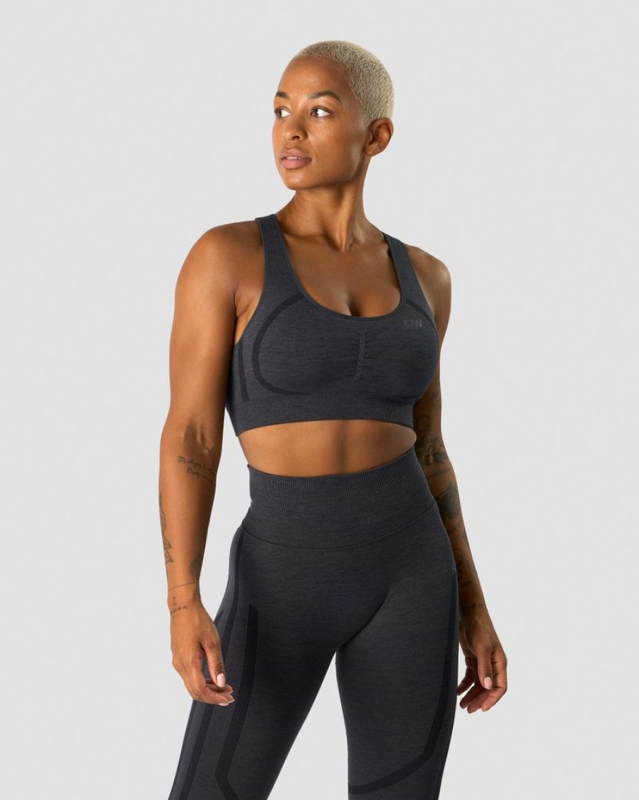 Damer ICIW Sports-Bh'Er | Rush Seamless Sports Bra Graphite