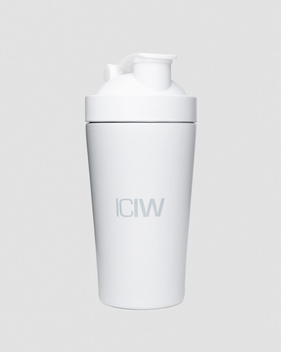 Damer ICIW Shakers, Vandflasker | Shaker Bottle Stainless Steel 500Ml White