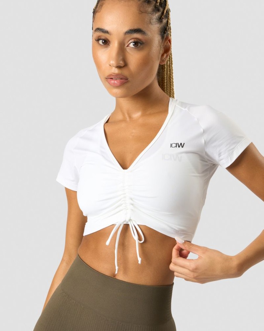 Damer ICIW T-Shirts | Scrunch T-Shirt White Wmn