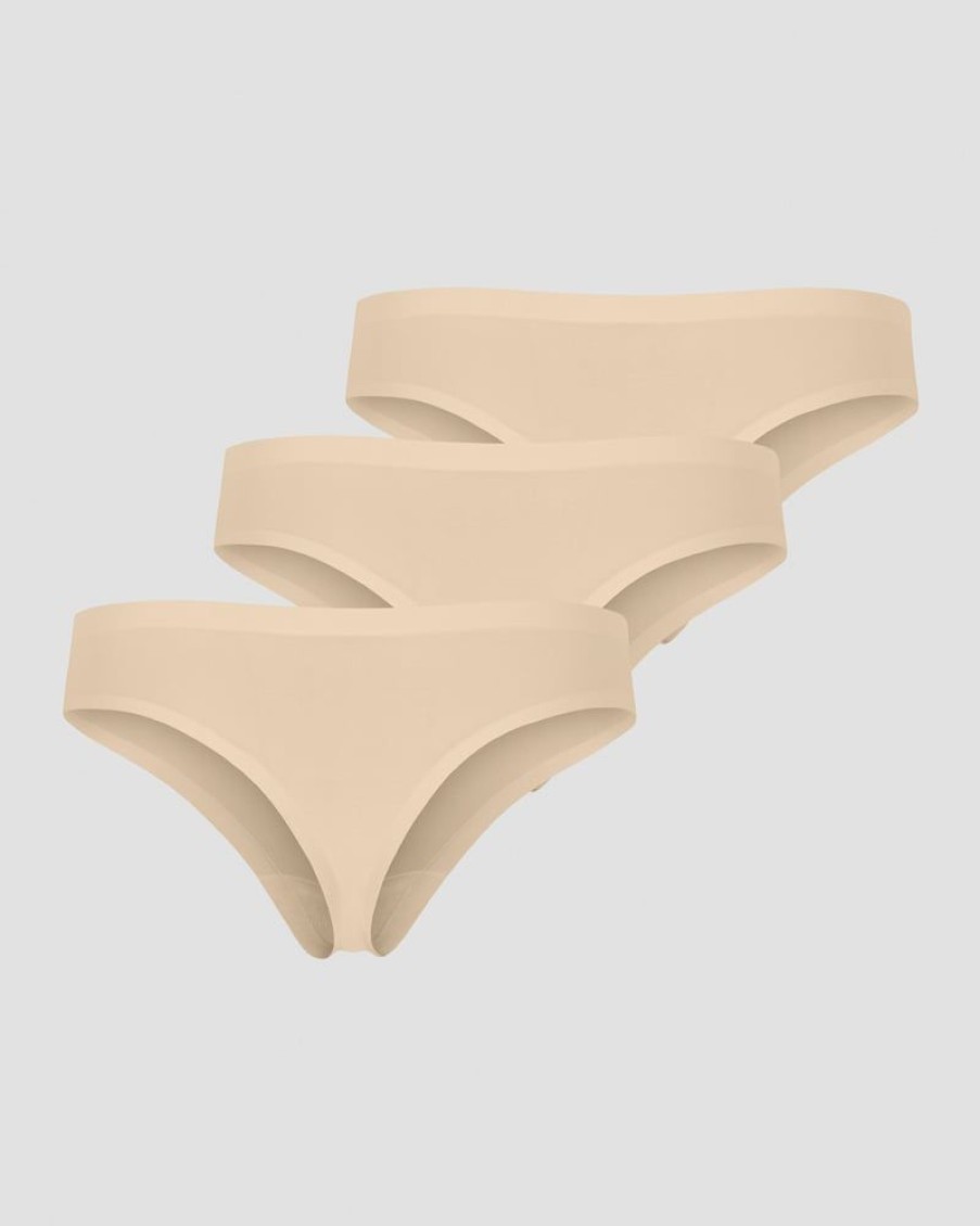 Damer ICIW Undertoj | Invisible Thong 3-Pack Beige