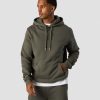 Herrer ICIW Langaermede Trojer | Everyday Hoodie Side Logo Men Khaki Green