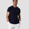 Herrer ICIW T-Shirts | Training Stripe Polo Navy Men