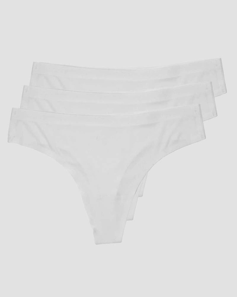 Damer ICIW Undertoj | Invisible Thong 3-Pack White