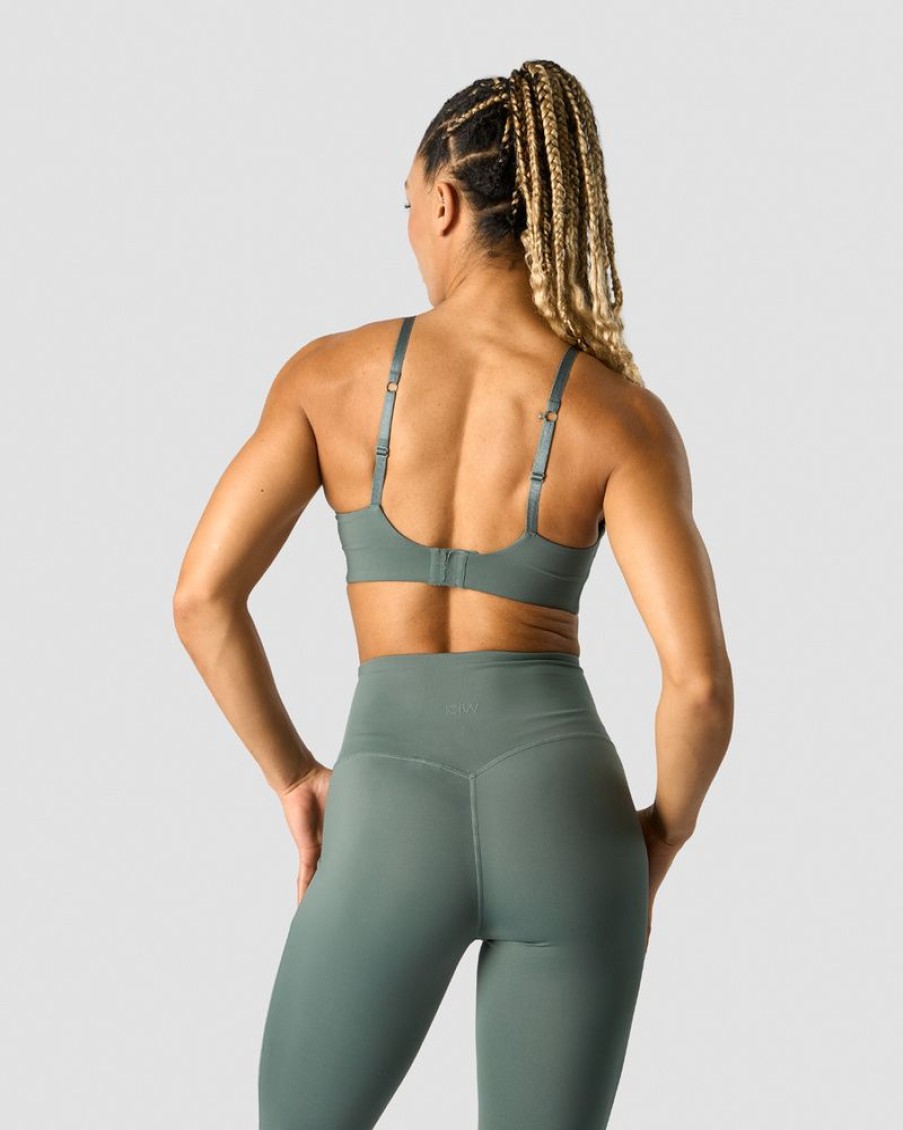 Damer ICIW Sports-Bh'Er | Stride Strappy Sportsbra Sea Green