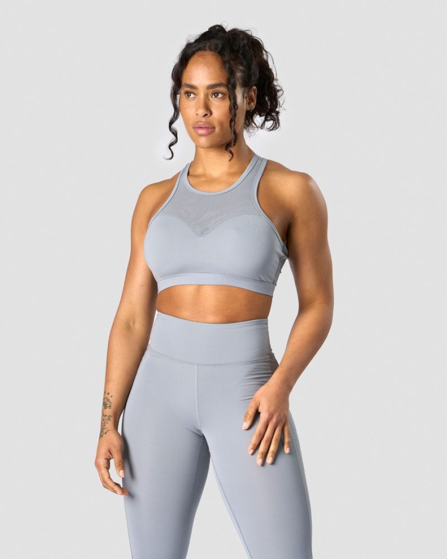 Damer ICIW Sports-Bh'Er | Revive Mesh Sports Bra Dusty Blue