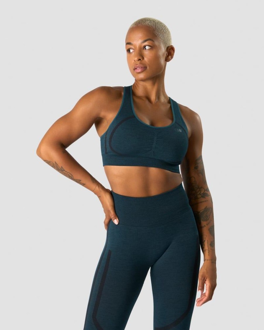 Damer ICIW Sports-Bh'Er | Rush Seamless Sports Bra Dk Teal