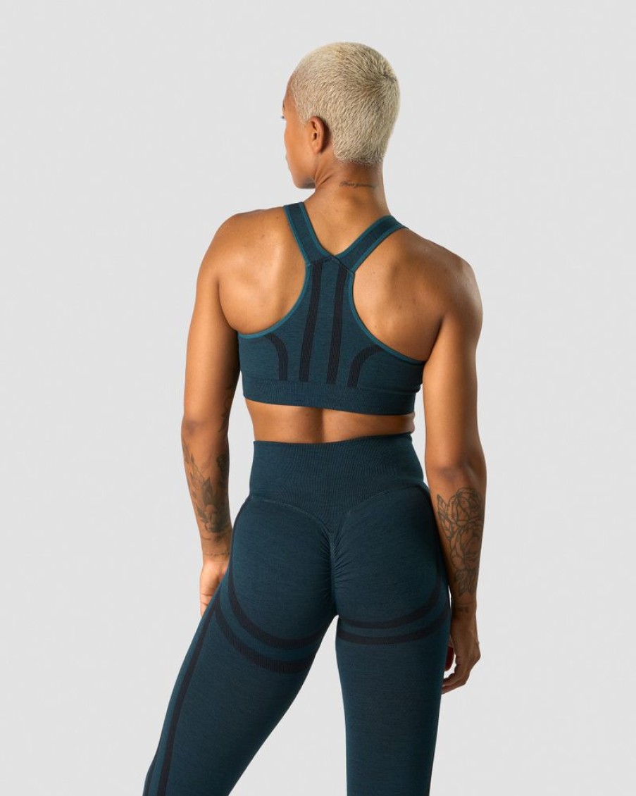 Damer ICIW Sports-Bh'Er | Rush Seamless Sports Bra Dk Teal