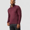 Herrer ICIW Langaermede Trojer | Ultimate Training 1/4 Zip Burgundy