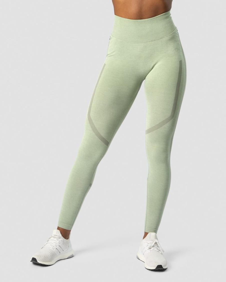 Damer ICIW Tights & Leggings | Rush Seamless Tights Sage Green