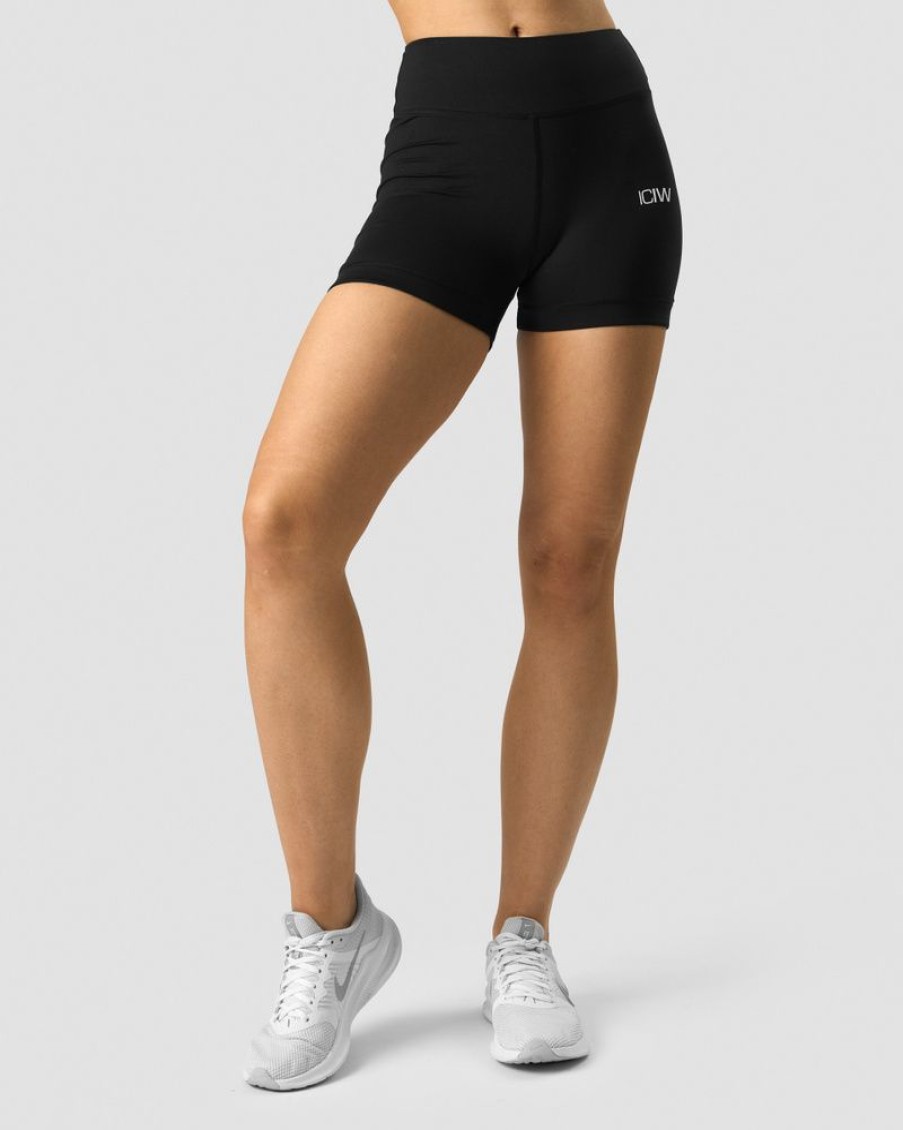 Damer ICIW Shorts | Scrunch V-Shape Tight Shorts Black