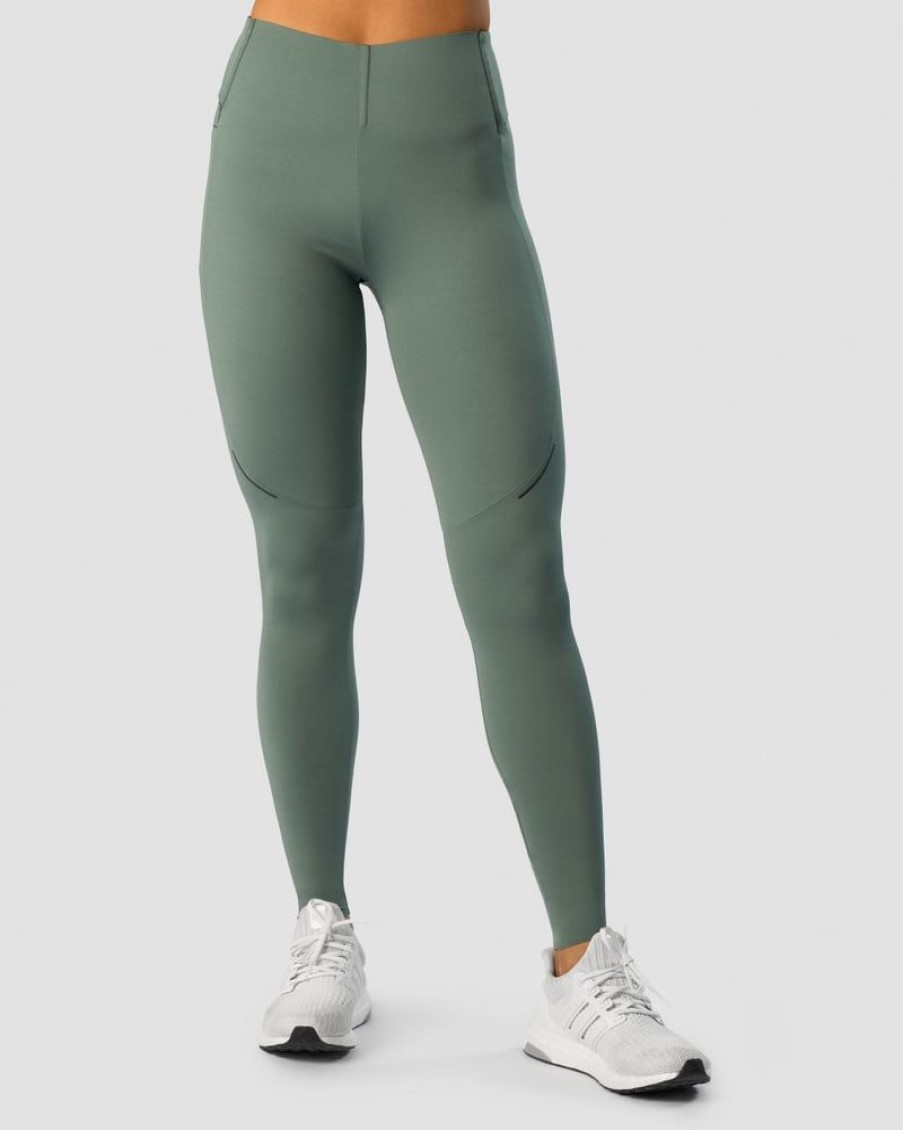 Damer ICIW Tights & Leggings | Charge Pocket Tights Wmn Sea Green