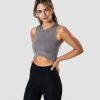 Damer ICIW Tanktops | Nimble Crop Top Grey Wmn