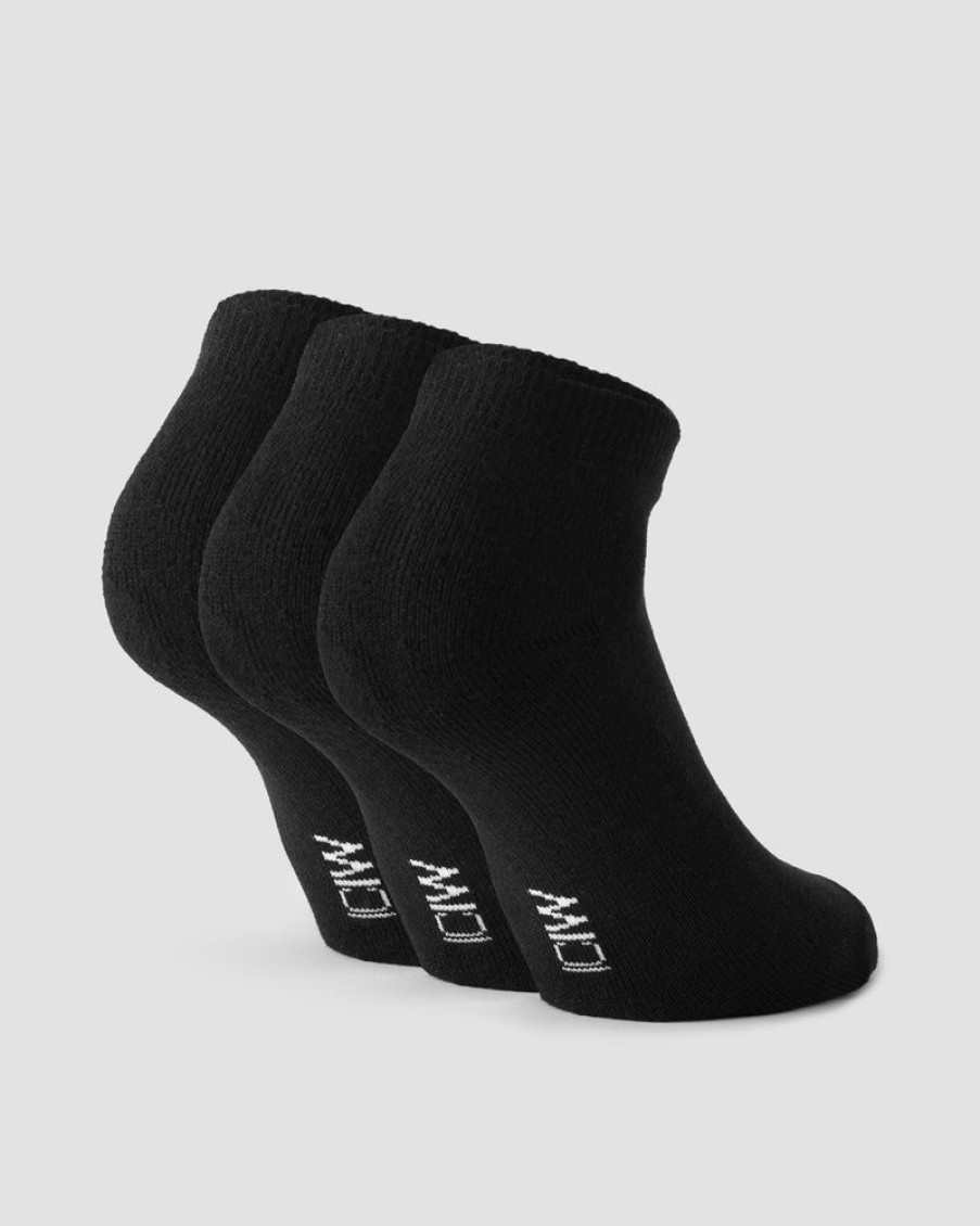 Damer ICIW Sokker | Ankle Socks 3-Pack Black