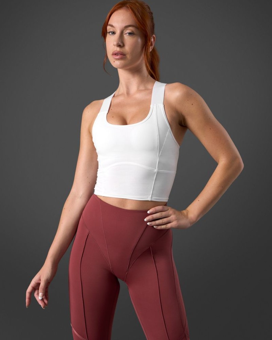 Damer ICIW Sports-Bh'Er | Reboot 2-In-1 Sports Bra White