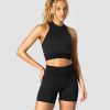 Damer ICIW Seamless Traeningstoj | Signature Seamless Cropped Tank Top Black