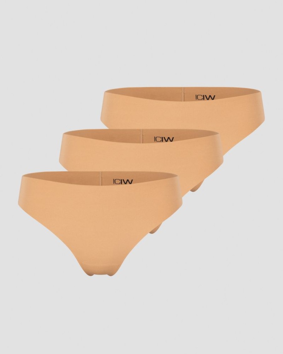 Damer ICIW Undertoj | Soft Thong 3-Pack Almond