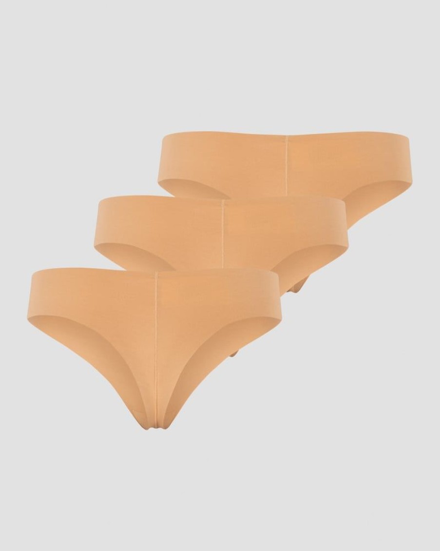 Damer ICIW Undertoj | Soft Thong 3-Pack Almond