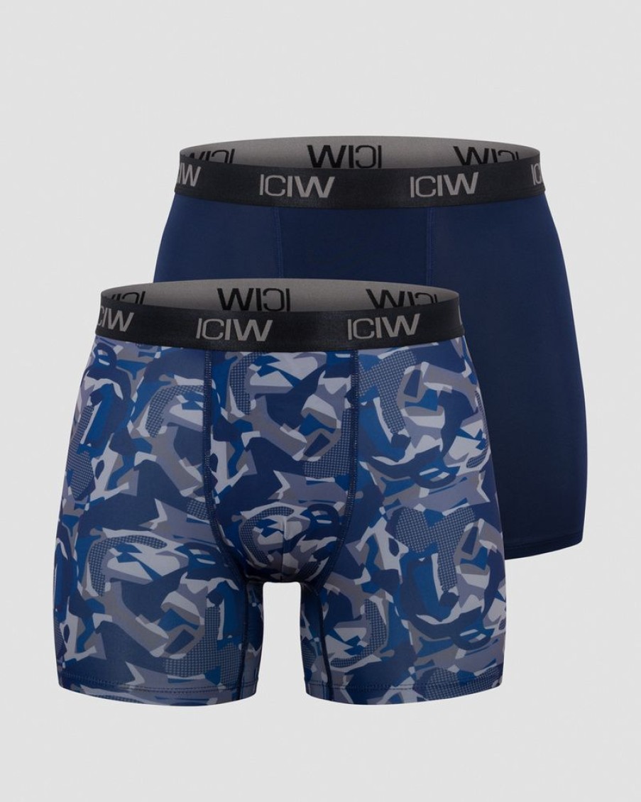 Herrer ICIW Undertoj | Sport Boxer 2-Pack Navy/Grey