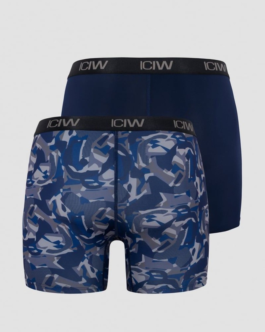 Herrer ICIW Undertoj | Sport Boxer 2-Pack Navy/Grey