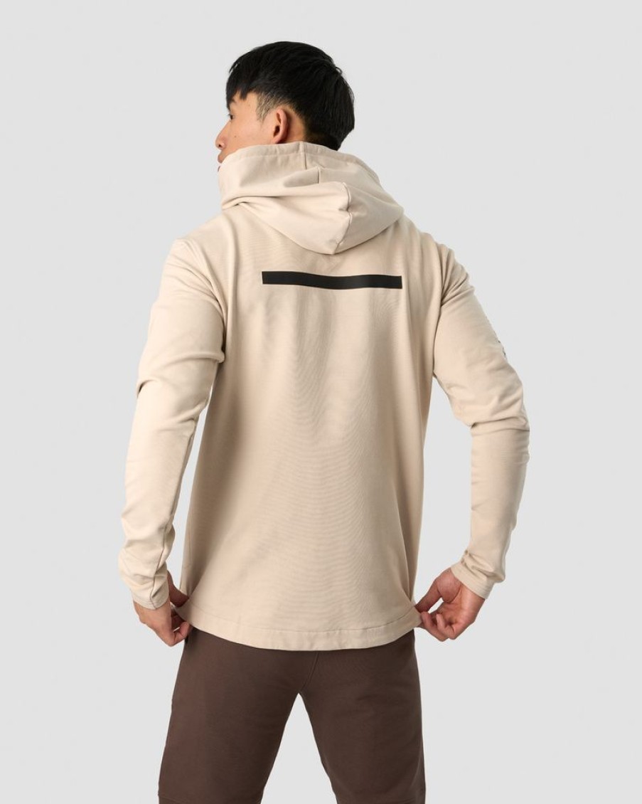 Herrer ICIW Langaermede Trojer | Stride Hoodie Men Beige