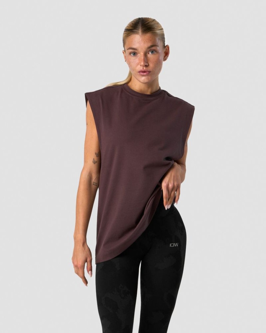 Damer ICIW Tanktops | Everyday Cotton Tank Top Burgundy