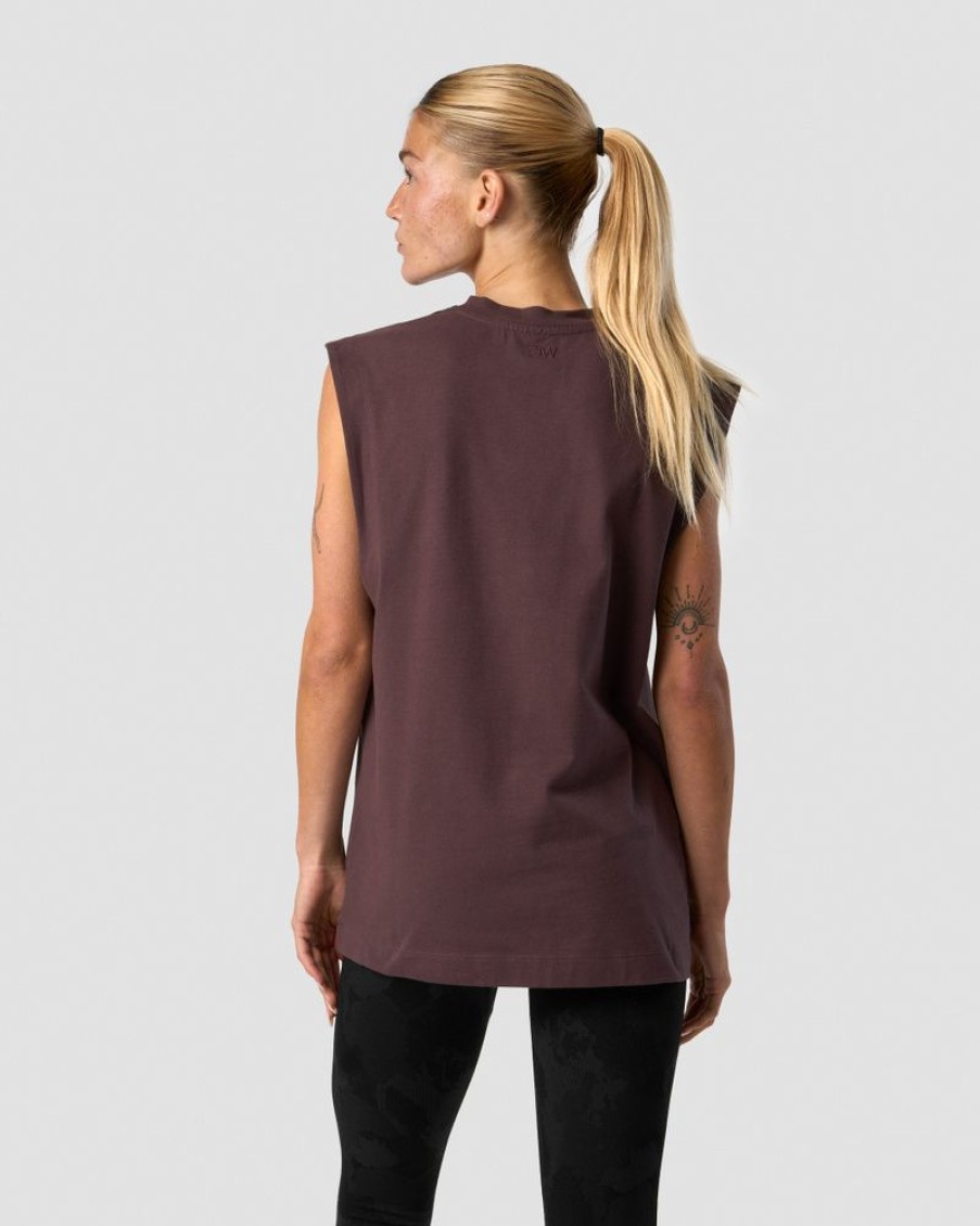 Damer ICIW Tanktops | Everyday Cotton Tank Top Burgundy