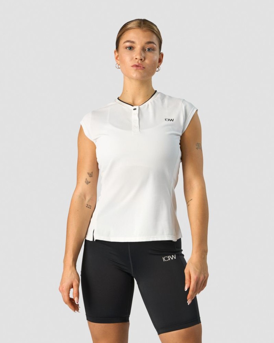 Damer ICIW T-Shirts | Training Pique Polo White/Black Wmn