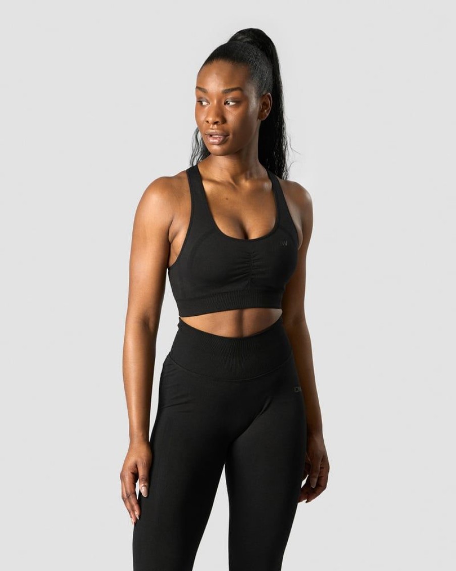 Damer ICIW Sports-Bh'Er | Rush Seamless Sports Bra Black