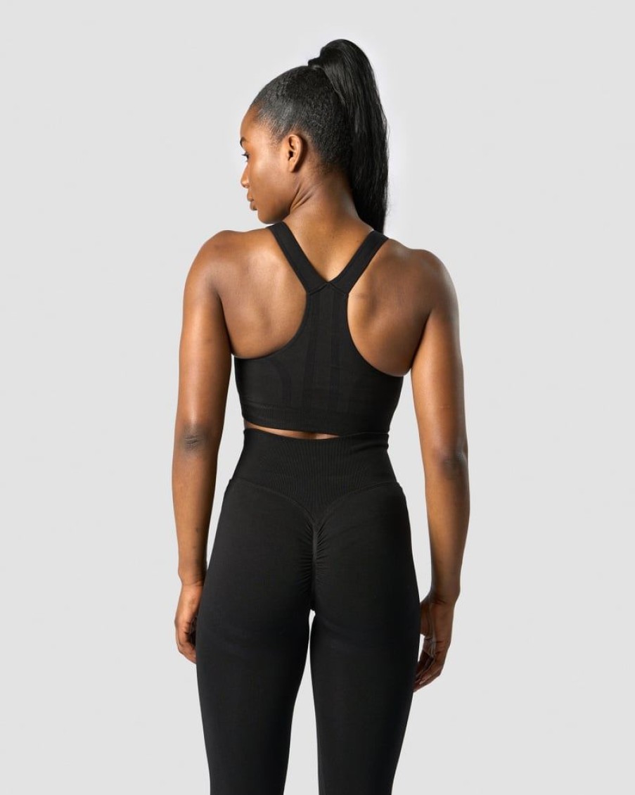 Damer ICIW Sports-Bh'Er | Rush Seamless Sports Bra Black