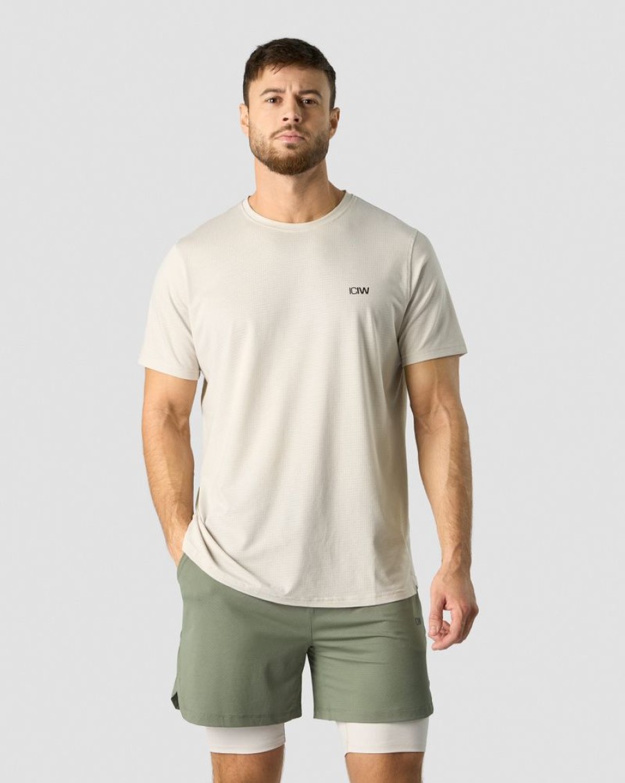 Herrer ICIW T-Shirts | Stride T-Shirt Drirelease Men Light Grey