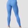 Damer ICIW Tights & Leggings | Ribbed Define Seamless Pocket Tights Pacific Blue