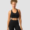 Damer ICIW Sports-Bh'Er | Define Seamless Logo Scrunch Sports Bra Black