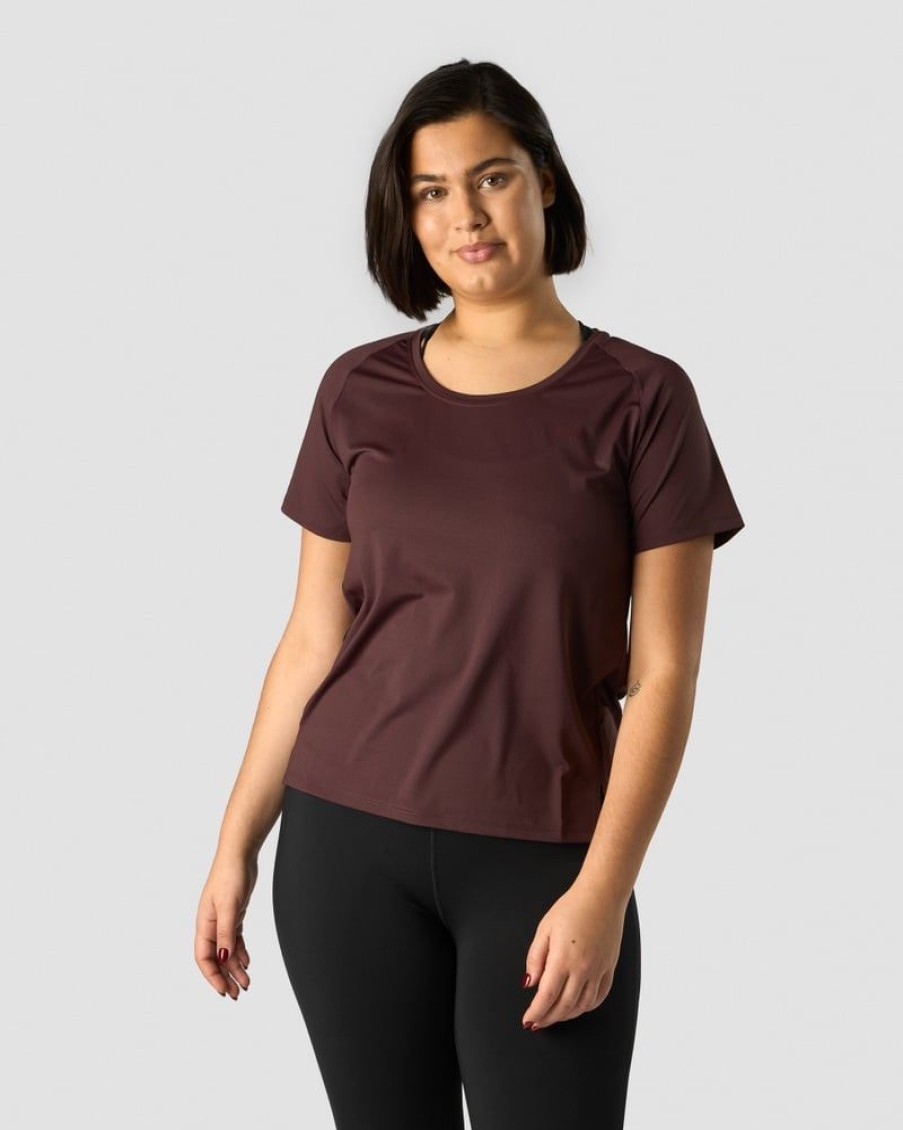 Damer ICIW T-Shirts | Stride T-Shirt Wmn Burgundy