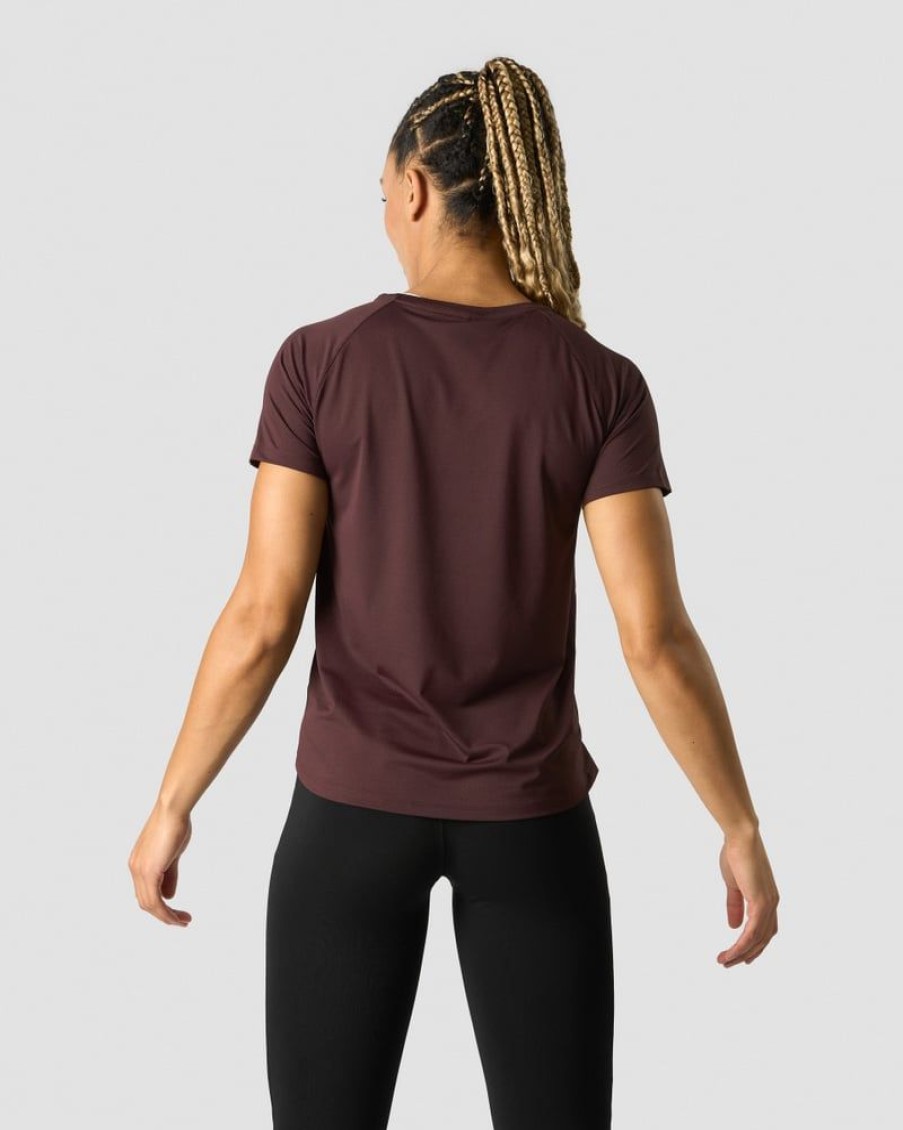 Damer ICIW T-Shirts | Stride T-Shirt Wmn Burgundy