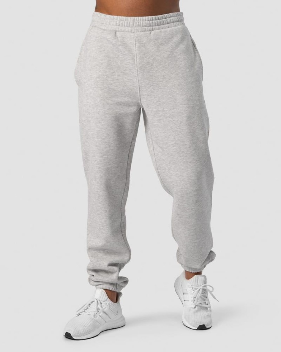 Herrer ICIW Bukser | Everyday Sweatpants Men Light Grey Melange